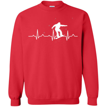 Heartbeat Snowboarding T-shirt Red