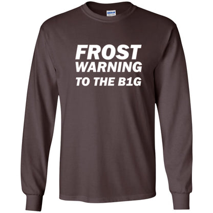 Frost Warning Nebraska T-shirt Dark Chocolate