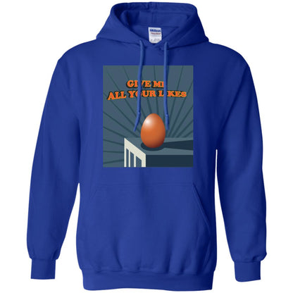 Give Me All Your Likes Egg Shirt Royal