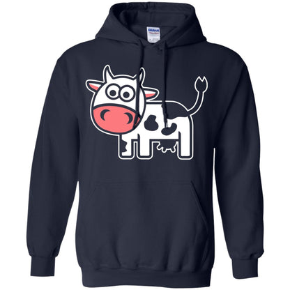 Cute Comic Cow Lover T-shirt Navy