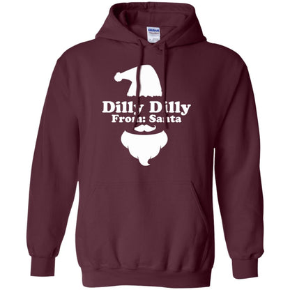 Christmas T-shirt Dilly Dilly From Santa Maroon