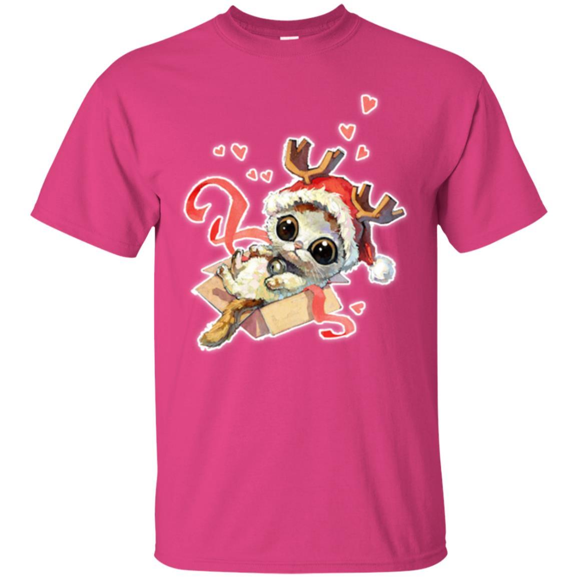 Cat Lover T-shirt Merry Christmas Heliconia