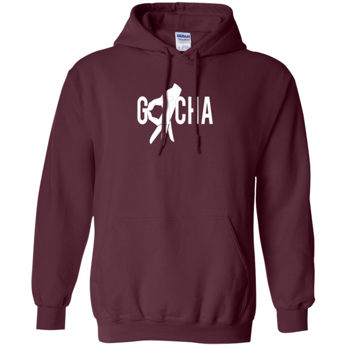 Gotcha Finger Circle Game T-shirt Maroon