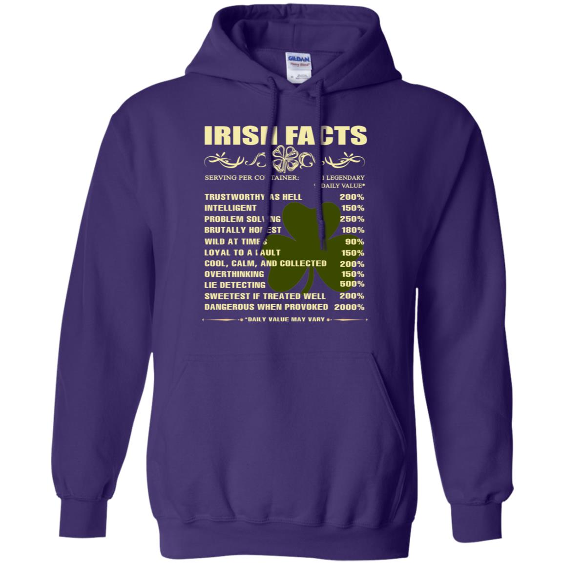 Irish Facts Intelligent Problem Solving Shirt Purple
