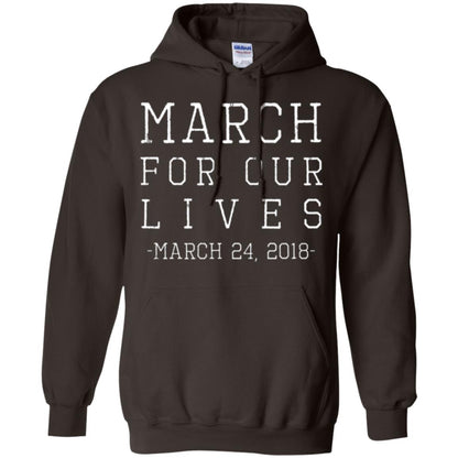 March For Our Lives March 24 2018 Anti Gun T-shirt Dark Chocolate