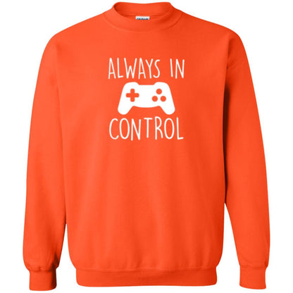 Gamer T-shirt Always In Control Video Game Orange