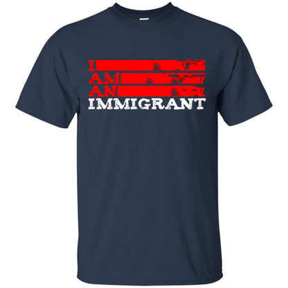 Anti Trump T-shirt Political Tee I Am An Immigrant Political Navy