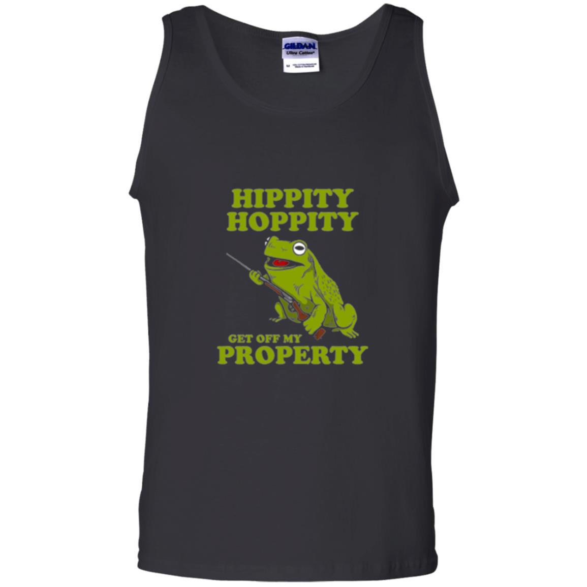 Frog Lover T-shirt Hippity Hoppity Get Off My Property Black