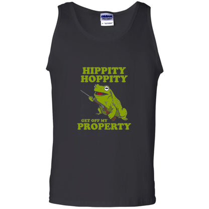 Frog Lover T-shirt Hippity Hoppity Get Off My Property Black