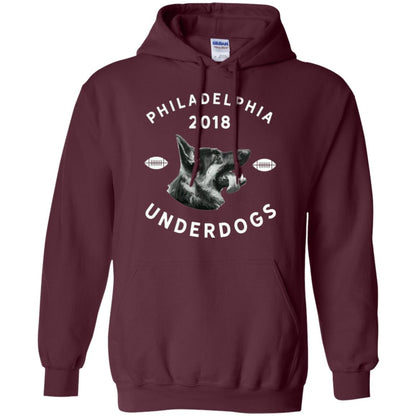 Dog Lover T-shirt Philly Philadelphia Underdogs 2018 Game Day Maroon