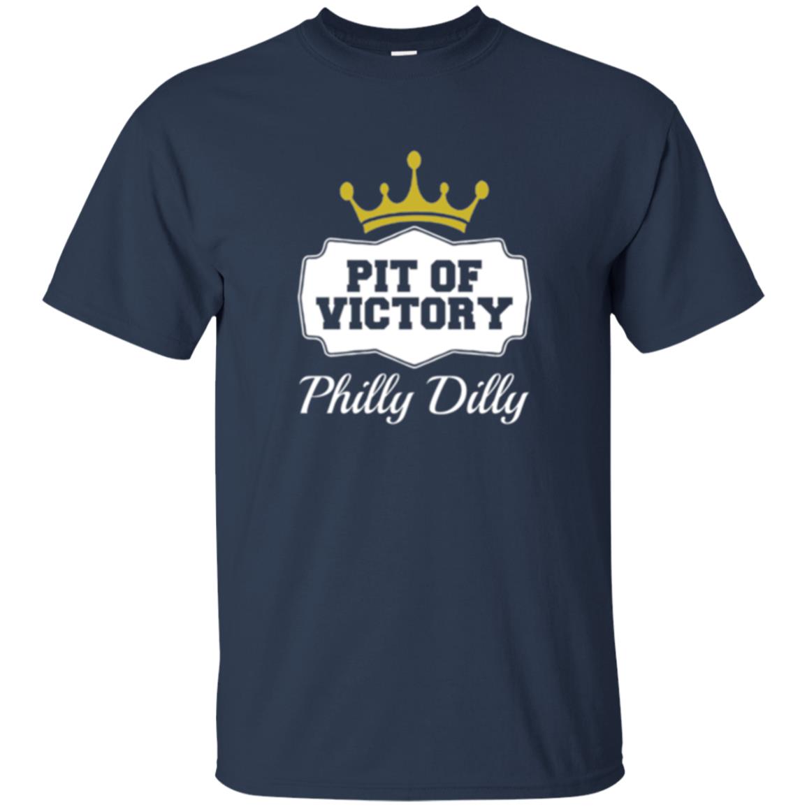 Football Lover T-shirt Philly Dilly Pit Of Victory T-shirt Navy