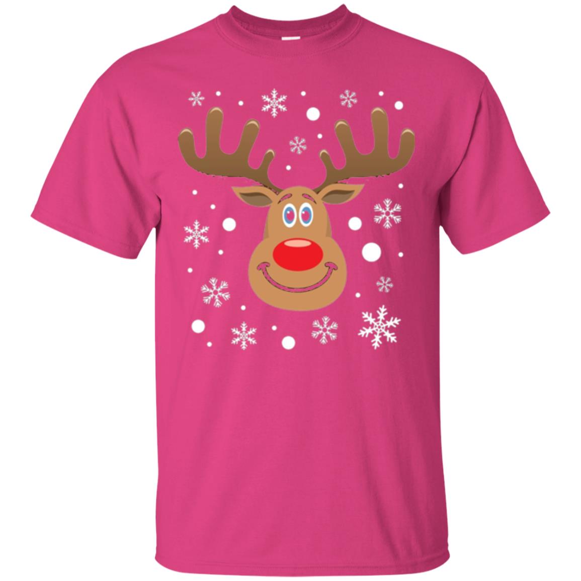 Christmas T-shirt Reindeer Merry Christmas Heliconia