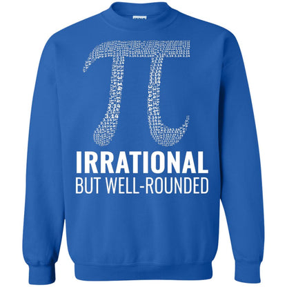 Funny Pi Shirt Irrational But Well Rounded Royal