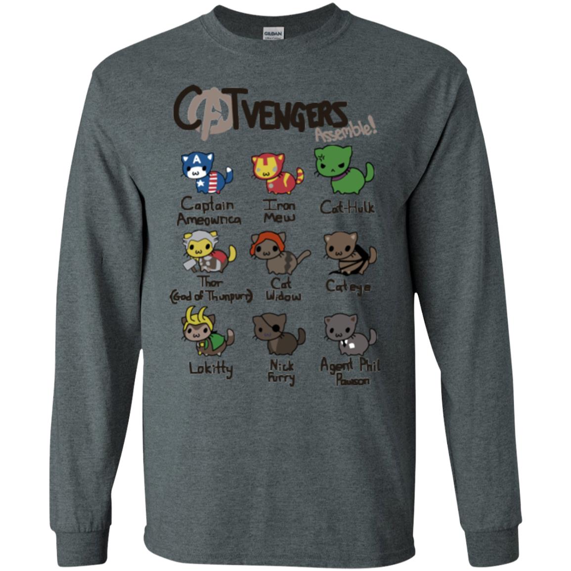 Catvengers Cat Lover Shirt Dark Heather