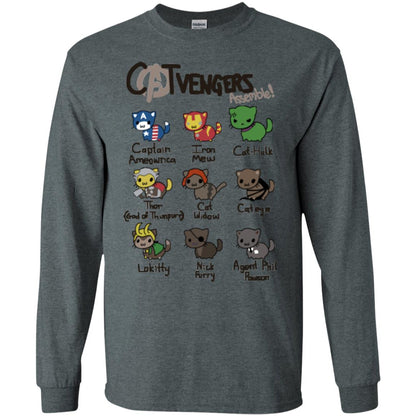 Catvengers Cat Lover Shirt Dark Heather