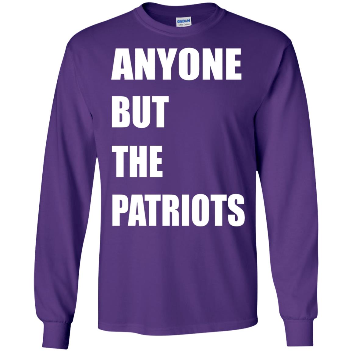 Anyone But The Patriots T-shirt Purple