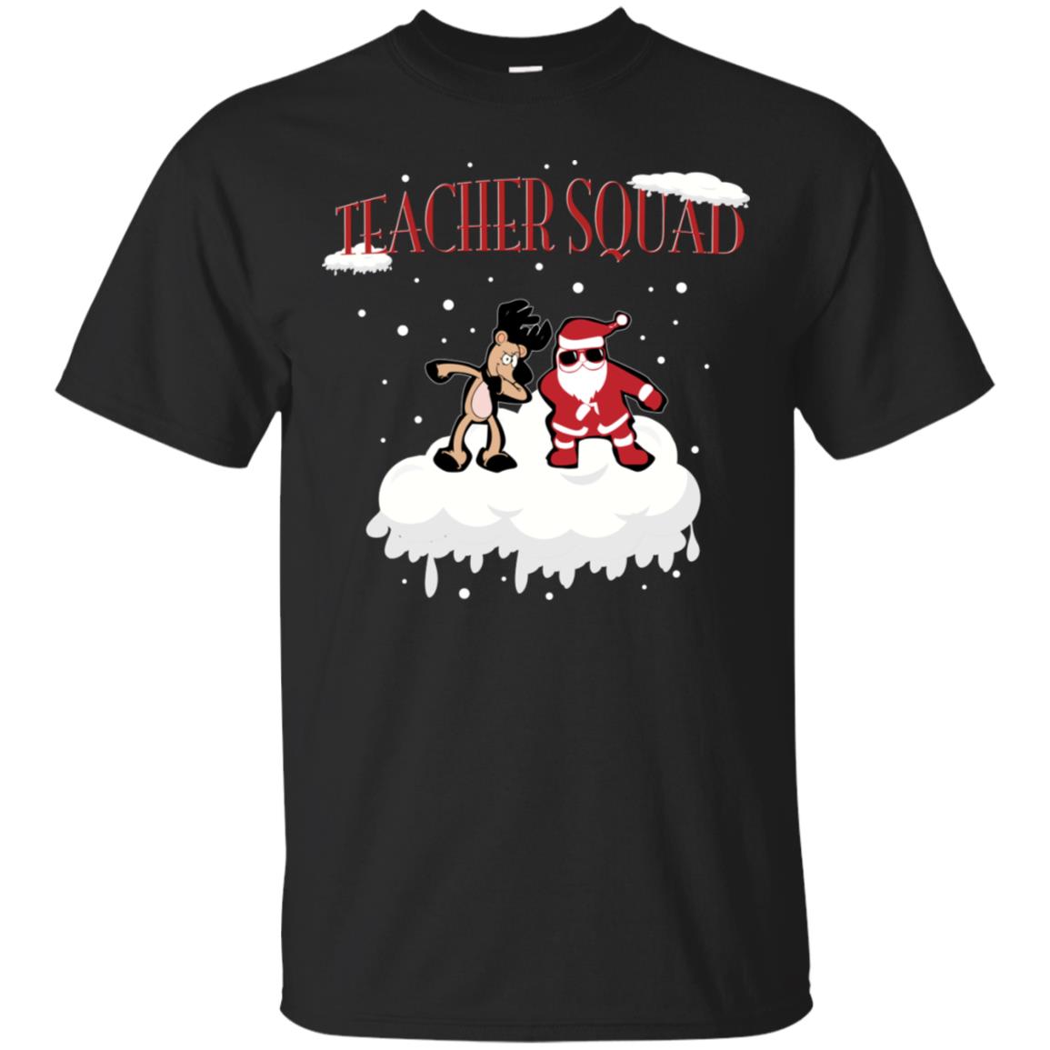 Teacher Squad Teaching X-mas Gift Shirt Black