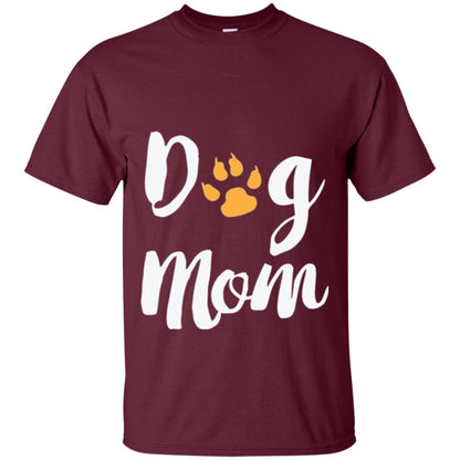 Dog Lovers T-shirt Dog Mom Maroon