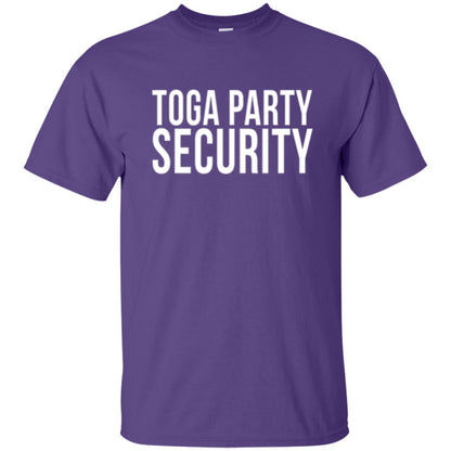 Toga Party Security T-shirt Purple