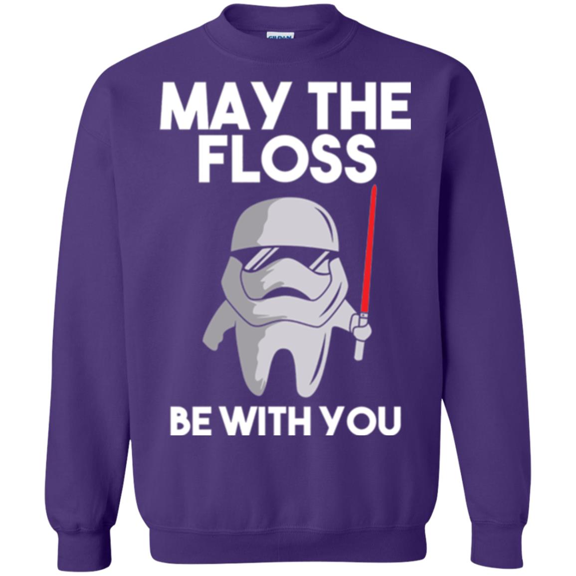 Dentist T-shirt May The Floss Be With You T-shirt Purple