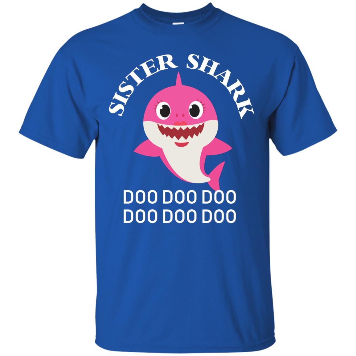 Sister Shark Family Shark Shirt Royal