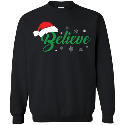 Christmas T-Shirt Believe In Santa Black