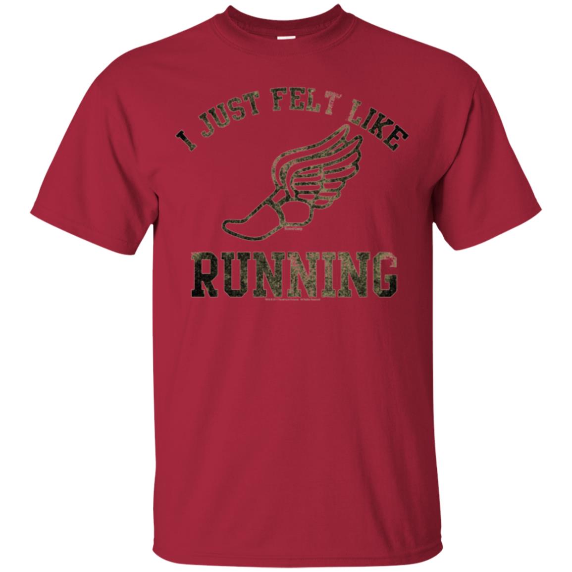Movie T-shirt I Just Felt Like Running Cardinal