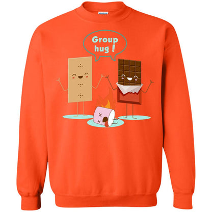 Funny Smores Chocolate Marshmallow Hiking Camping T-shirt Orange