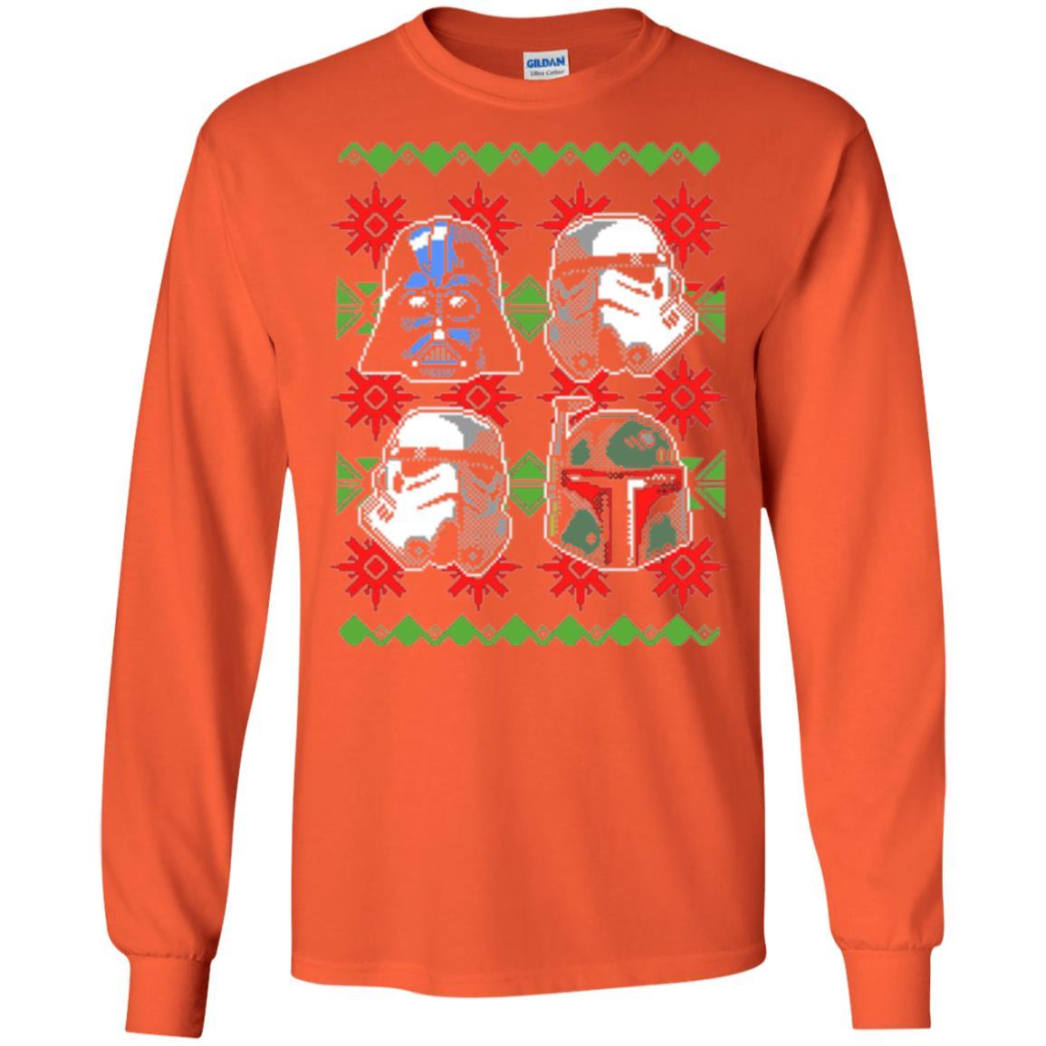 Film T-shirt Christmas Sweater Empire Helmets Orange