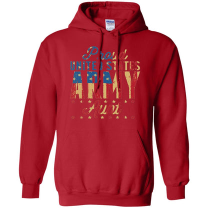 Proud United States Army Aunt Us Shirt Red