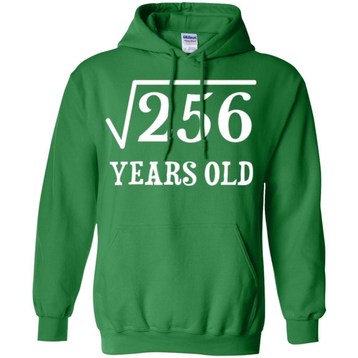 Birthday T-shirt Square Root Of 256 16th Years Old Irish Green