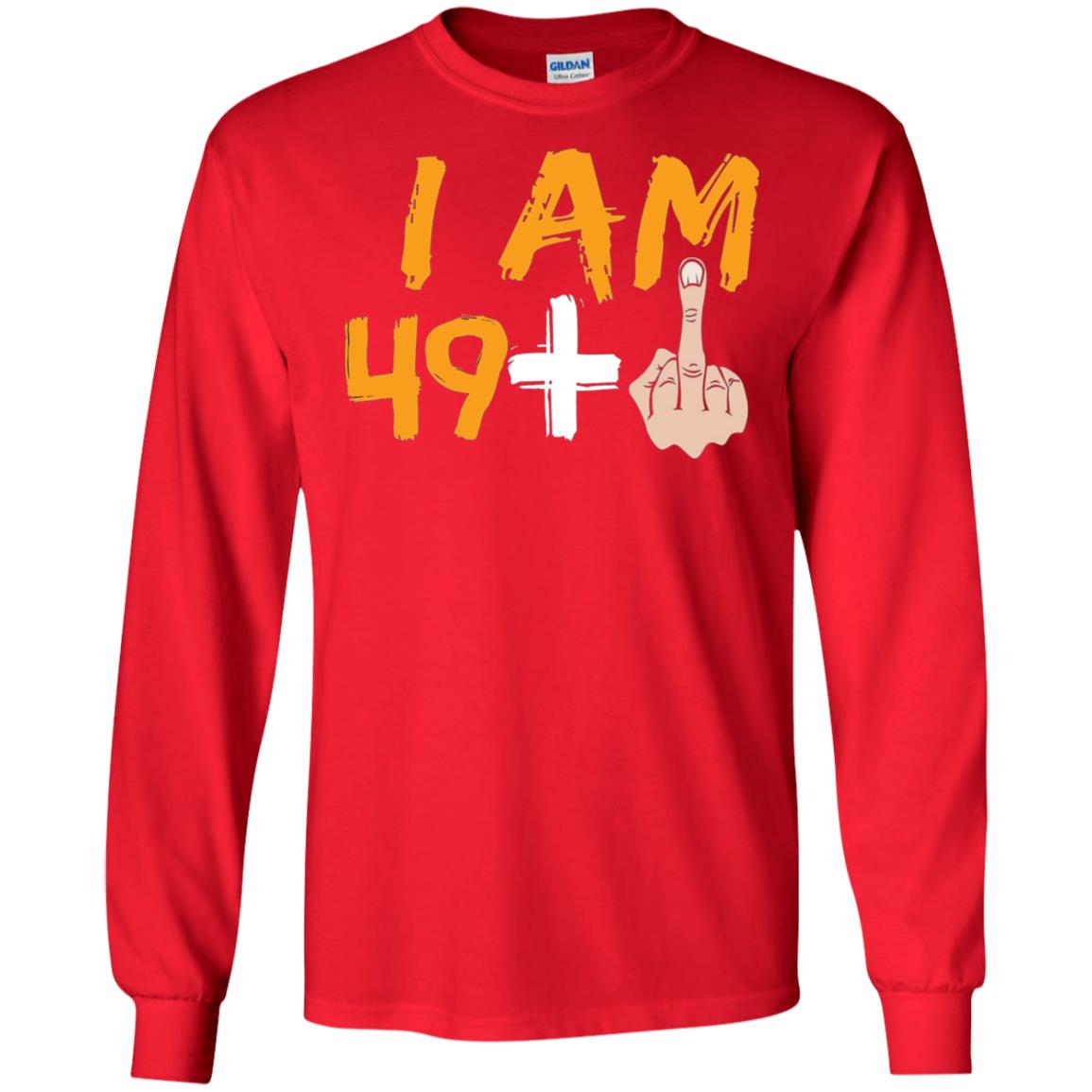 50th Birthday Funny T-shirt I Am 50 Years Old Red
