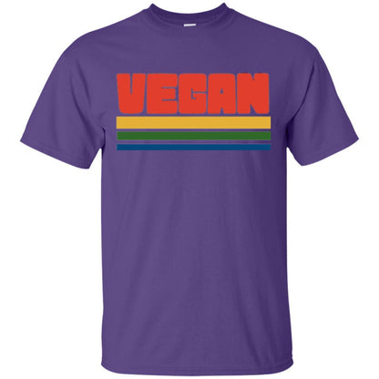 Vegan T-shirt Retro Style Veganism Purple