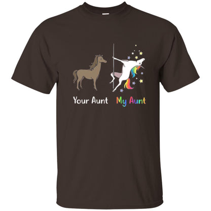 Unicorn T-shirt Your Aunt My Aunt Dark Chocolate