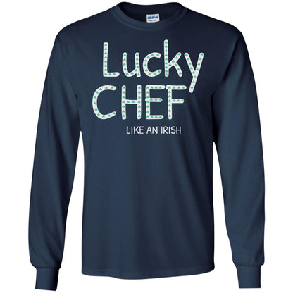 Lucky Chef Like An Irish Shamrock Saint Patrick's Day T-shirt Navy