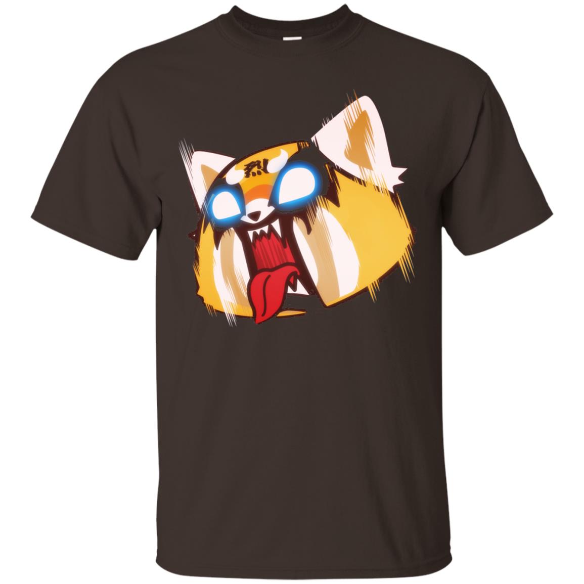 Aggretsuko Screaming Rage Tee Shirt Dark Chocolate