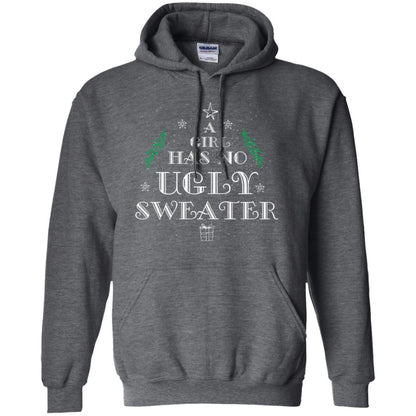 Christmas T-shirt A Girl Has No Ugly Sweater Dark Heather
