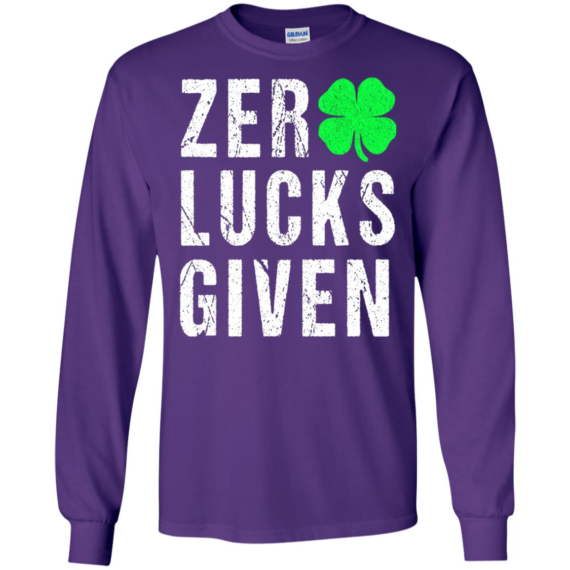 Shamrock Irish Funny Saint Patrick_s Day T-shirt Purple