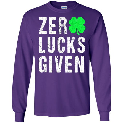 Shamrock Irish Funny Saint Patrick_s Day T-shirt Purple