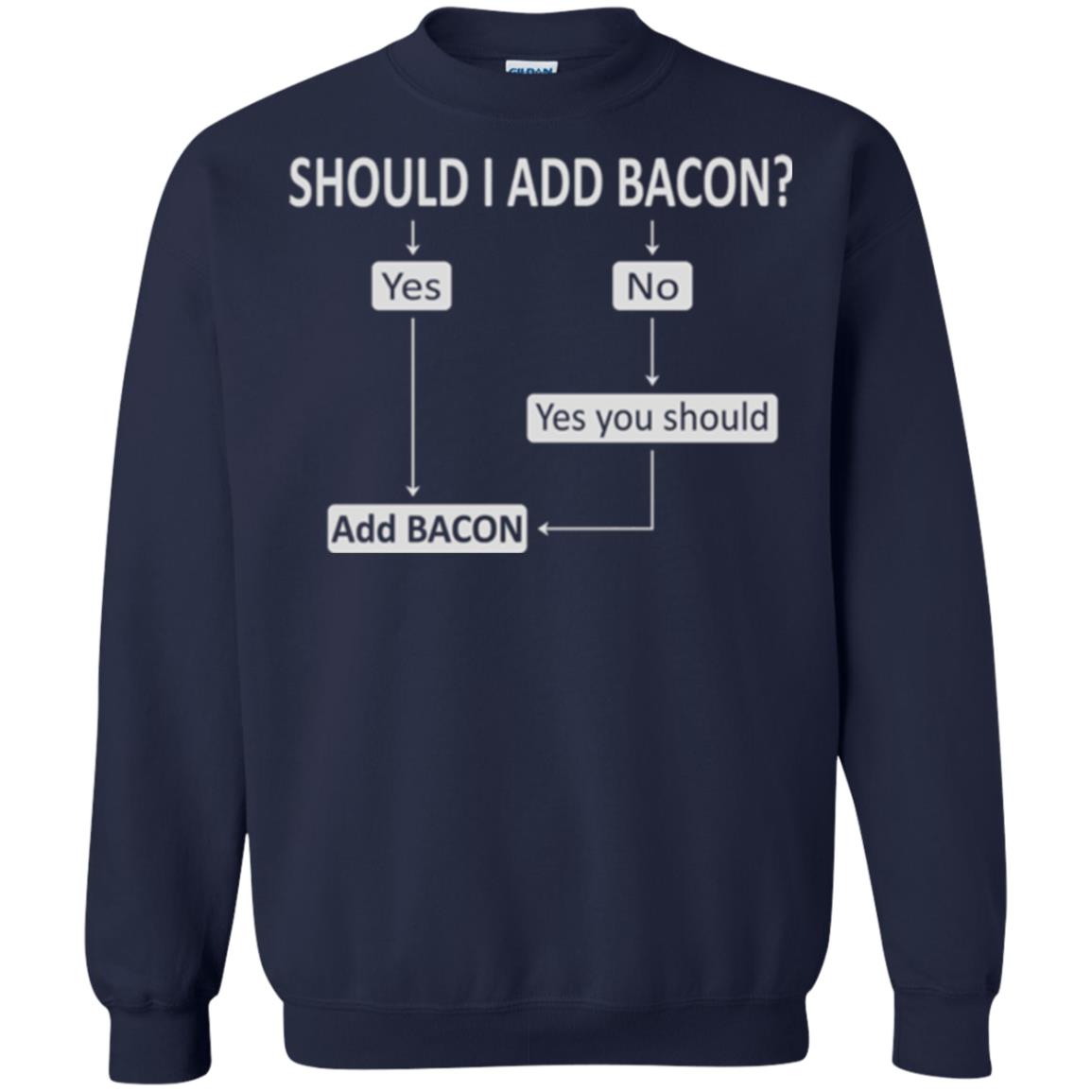 Bacon Lovers T-shirt Shoud I Add Bacon Navy