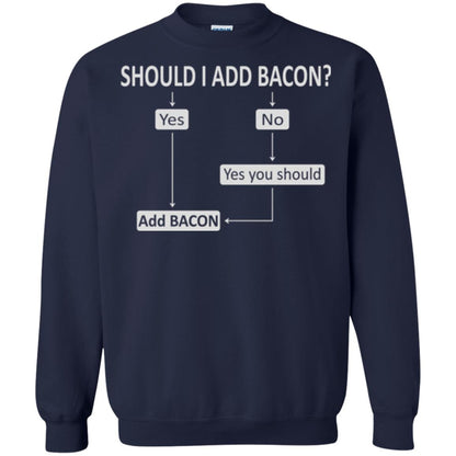 Bacon Lovers T-shirt Shoud I Add Bacon Navy
