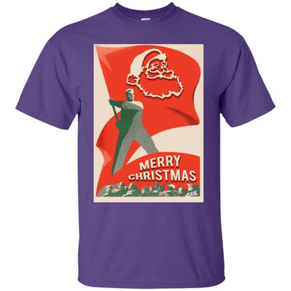 Santa Claus Merry Christmas Purple