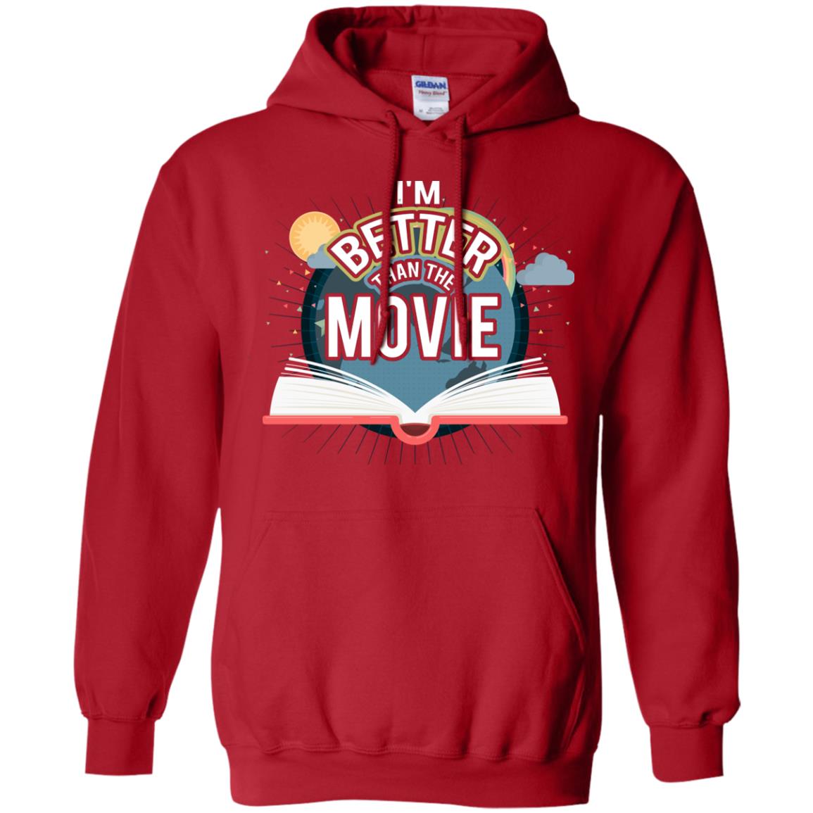Im Better Than The Movie Bookworm T-shirt Red