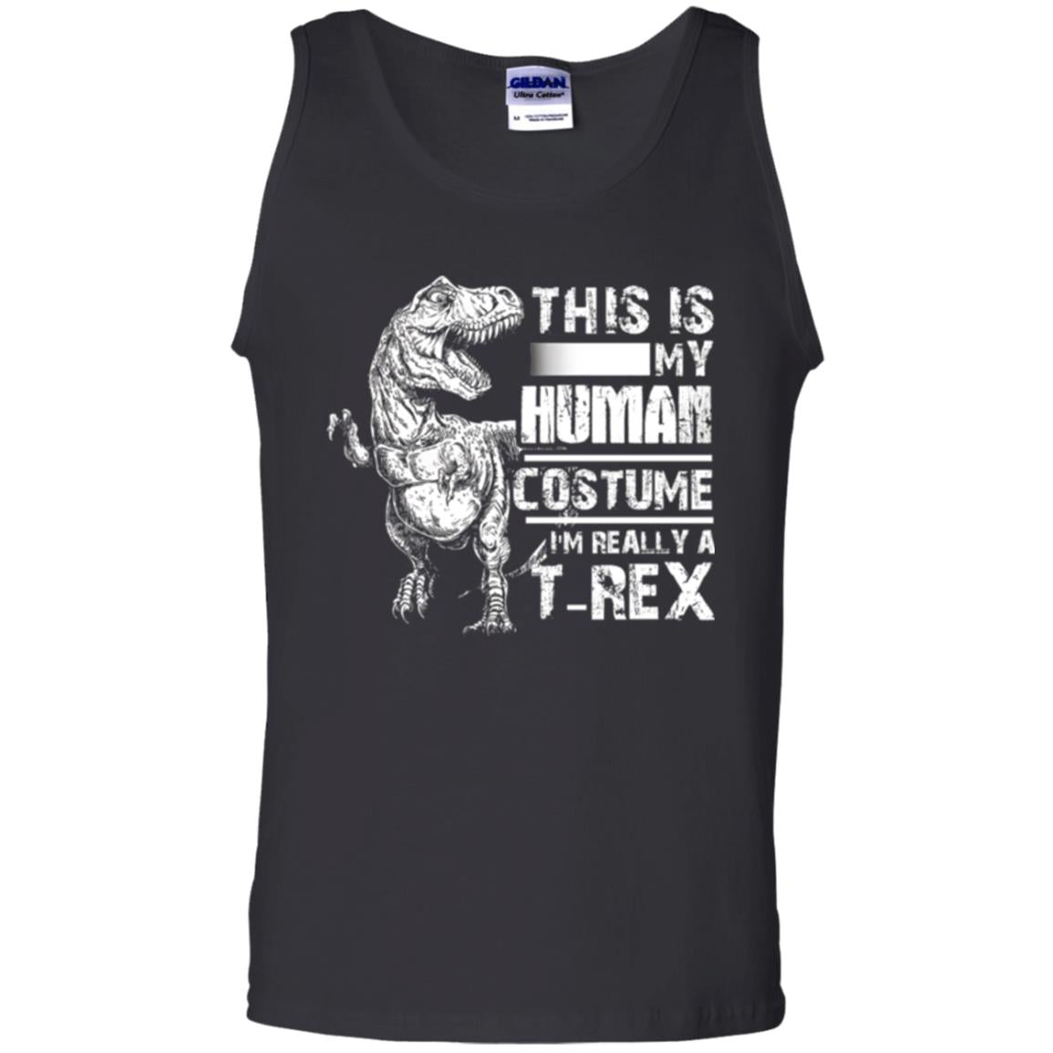 Dinosaus T-shirt This Is My Human Costume Shirt Human Black
