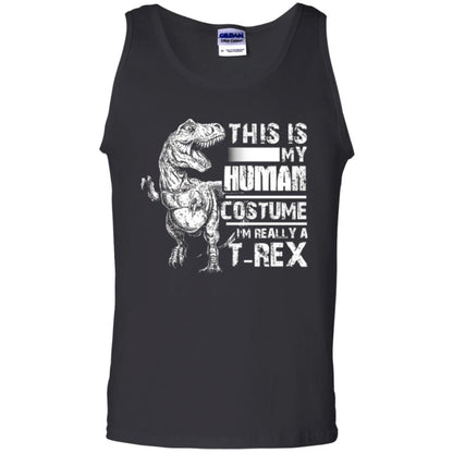 Dinosaus T-shirt This Is My Human Costume Shirt Human Black
