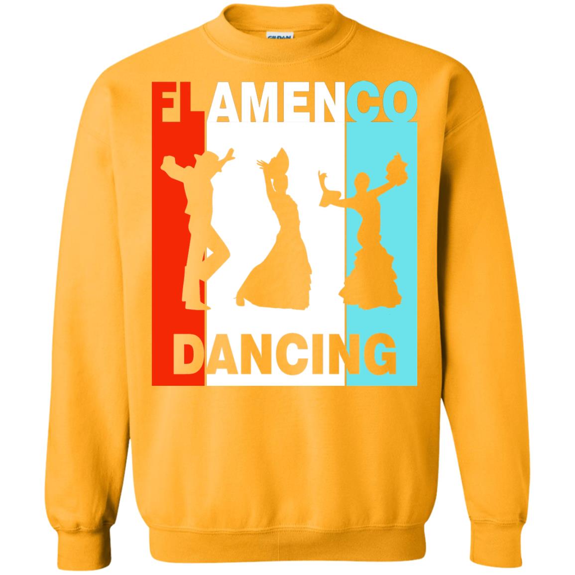 Flamenco Dancing Spanish Dance And Music Lover Shirt Gold