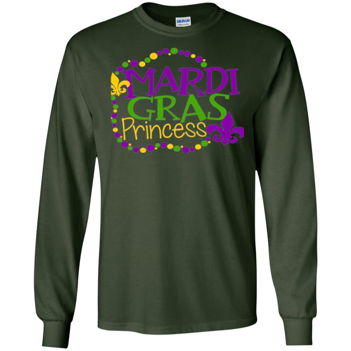 Mardi Gras Princess T-shirt Forest Green