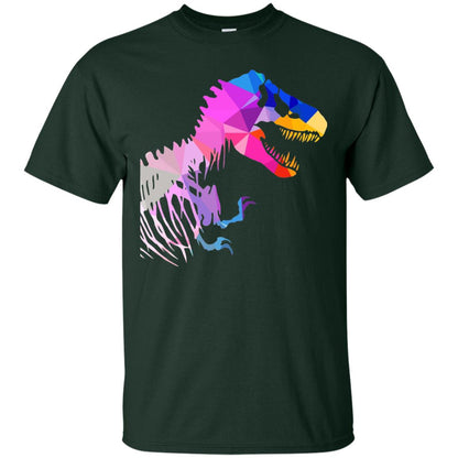 Geometric Abstract Triangular Pattern Dinosaur T-shirt Forest