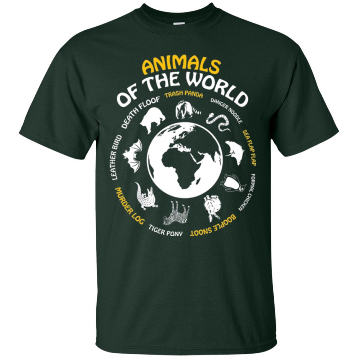 Animals Of The World T-shirt Forest Green
