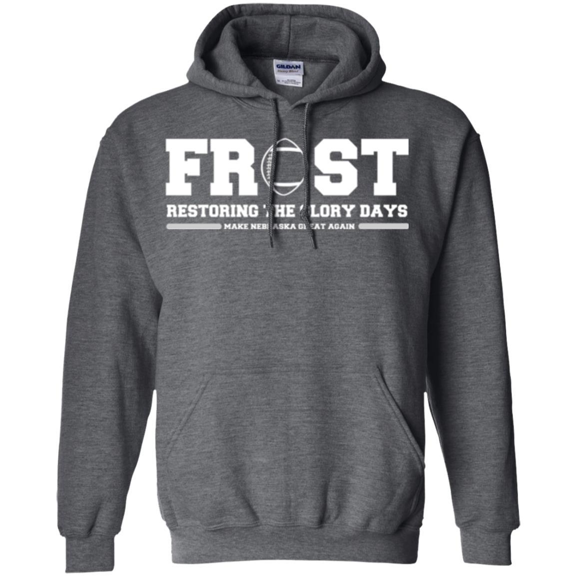 Football T-shirt Scott Frost 2018 Make Nebraska Dark Heather